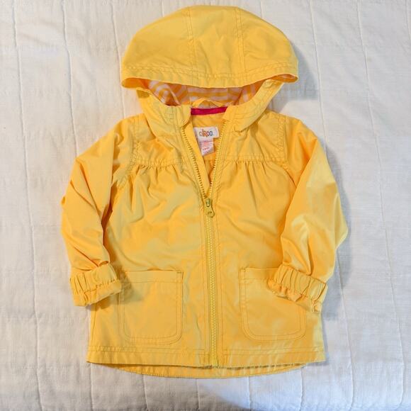 Circo Toddler Girls Yellow Windbreaker Jacket 18 Months Excellent Condition 2011 - Picture 1 of 6